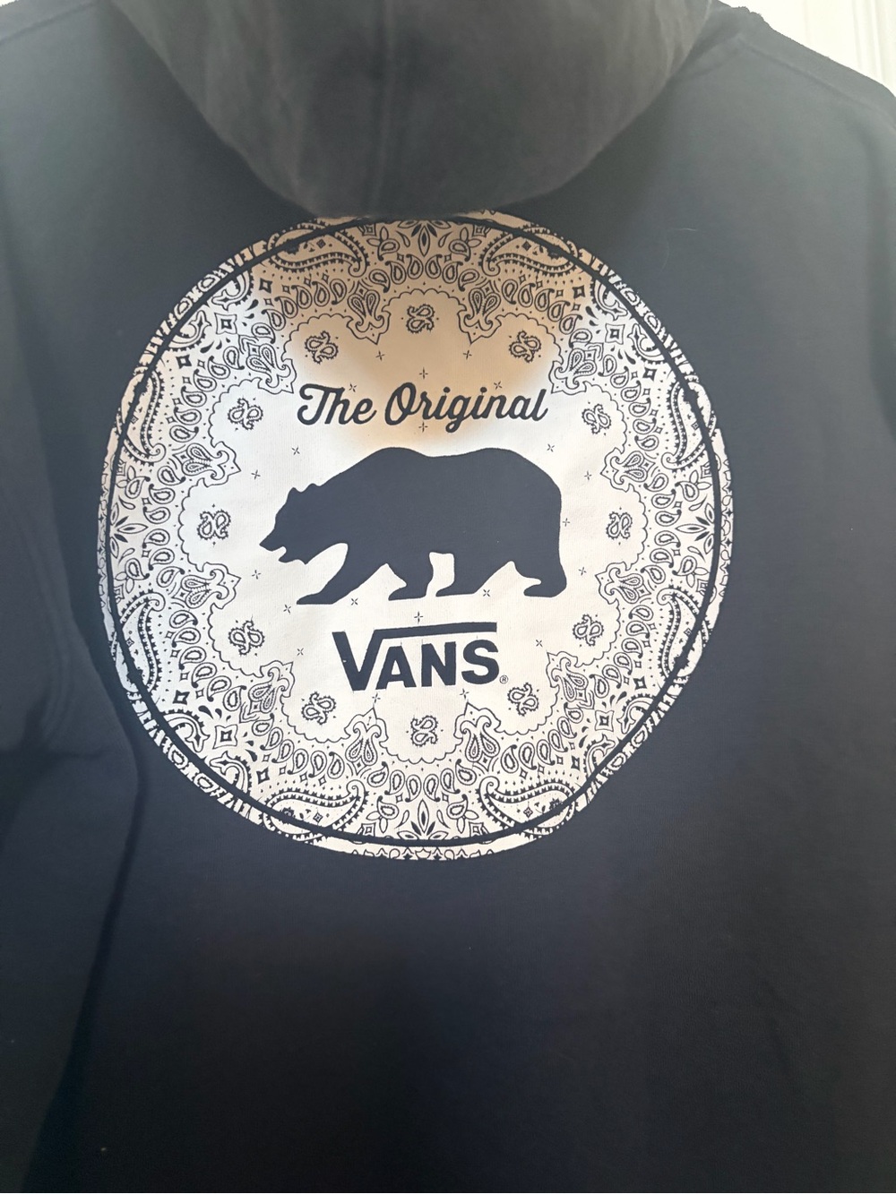 Vans Black Zip-Up Hooded Jacket with Logo Patch - Picture 6 of 6